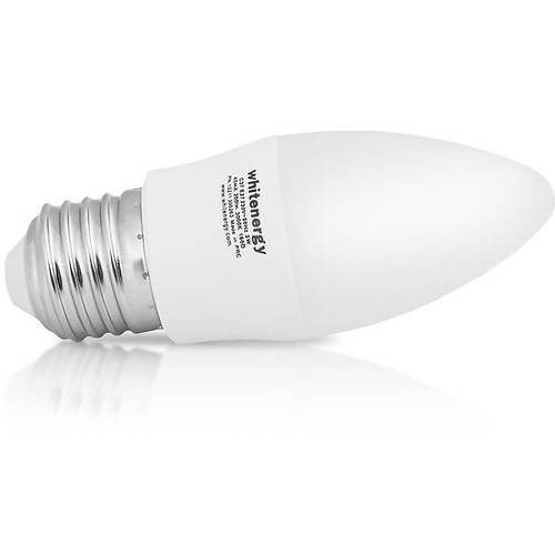 Bec cu LED Whitenergy, 230V, 3W, Fasung E27-C37, Alb Rece