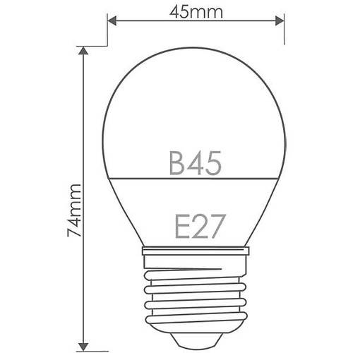 Bec cu LED Whitenergy, 230V, 5W, Fasung E27-B45, Alb Rece
