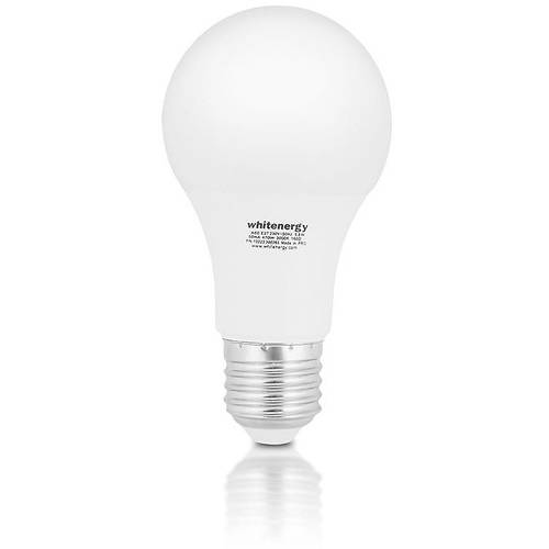Bec cu LED Whitenergy, 230V, 5.5W, Fasung E27- Para A60, Alb Cald