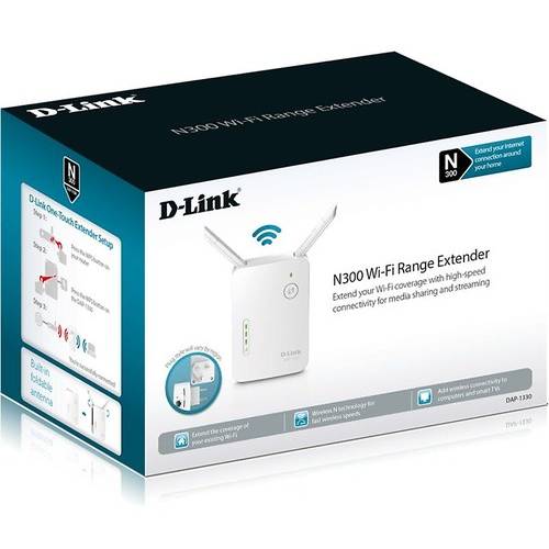 Access Point Range Extender D-Link DAP-1330 N300, 2 antene externe, 10/100Mbps, 802.11 b/g/n, 802.3 u