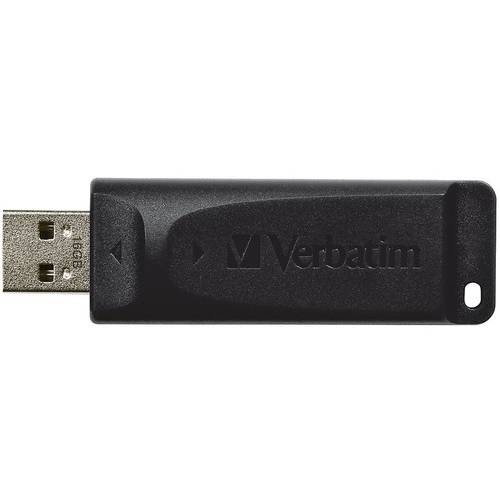 Memorie USB Verbatim Store 'n' Go Slider, 16GB, USB 2.0, Negru