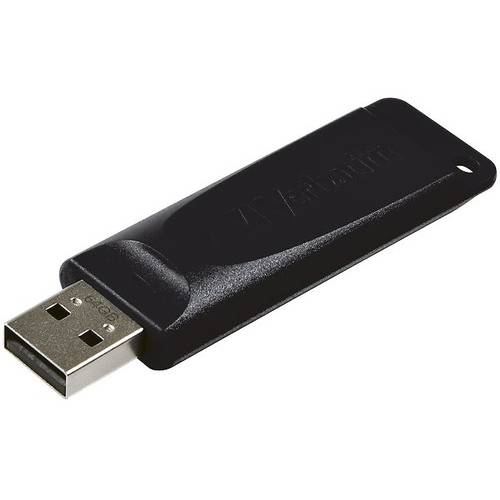 Memorie USB Verbatim Store 'n' Go Slider, 64GB, USB 2.0, Negru