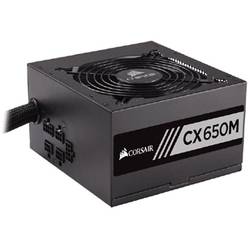 CX650M, 650W, 80+ Bronze, Negru