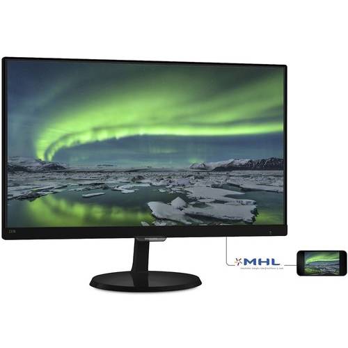 Monitor LED Philips E-Line 237E7QDSB/00, 23'' FHD, 5ms, Negru