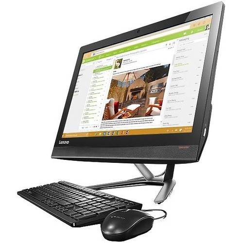 All in One PC Lenovo IdeaCentre 300-23, 23.0'' FHD Touch, Core i3-6100U 2.3Ghz, 4GB DDR4, 1TB HDD, GeForce 920 2GB, FreeDOS, Negru