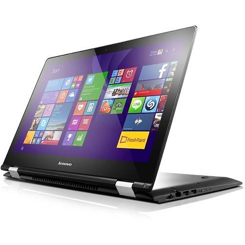 Laptop Lenovo Yoga 500-15, 15.6'' FHD IPS Touch, Core i5-5200U 2.2GHz, 8GB DDR3, 256GB SSD, GeForce 920M 2GB, Win 10 Home 64bit, Negru