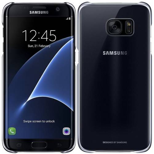Samsung Capac protectie spate Clear Cover pentru Galaxy S7 Edge G935, Black