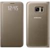 Husa protectie Led View Cover pentru Samsung Galaxy S7 G930, Gold