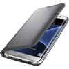 Husa protectie Led View Cover pentru Samsung Galaxy S7 Edge G935, Silver