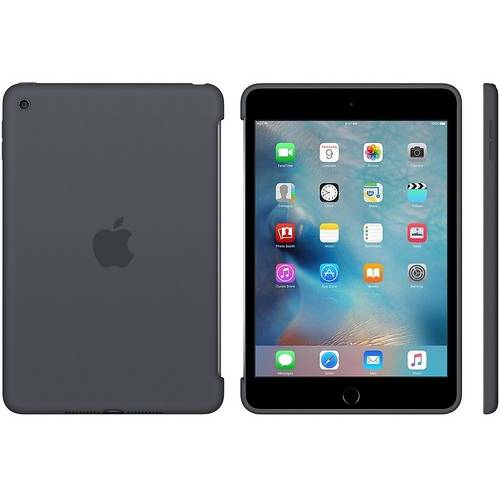 Husa Tableta Apple Silicone Case pentru iPad mini 4, Silicon, Charcoal Gray