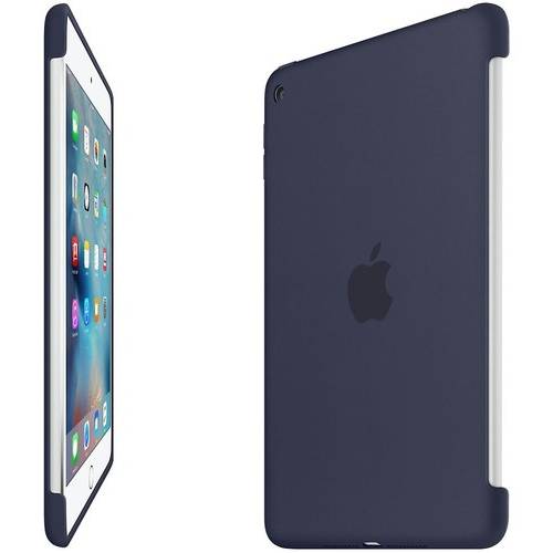 Husa Tableta Apple Silicone Case pentru iPad mini 4, Silicon, Albastru