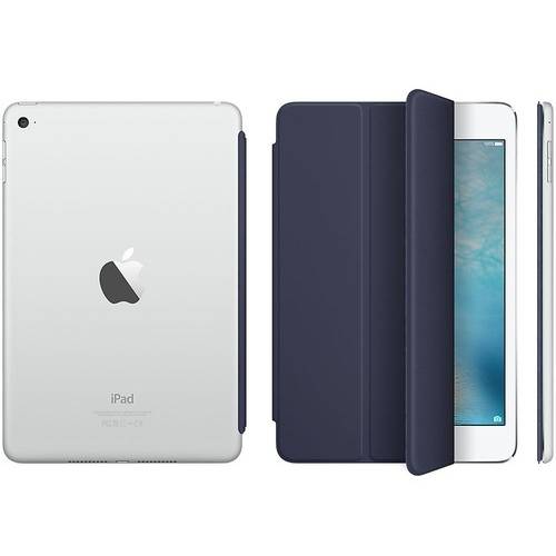 Husa Tableta Apple Stand tip Smart Cover pentru iPad mini 4, Albastru