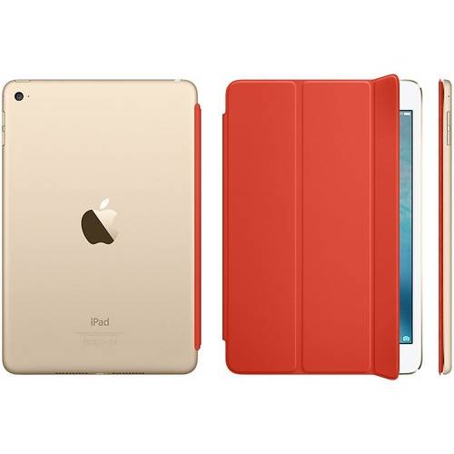 Husa Tableta Apple Stand tip Smart Cover pentru iPad mini 4, Portocaliu