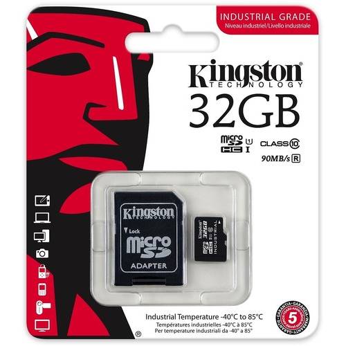 Kingston Micro SDXC 32GB UHS-I Industrial Temp Card + adaptor la SD