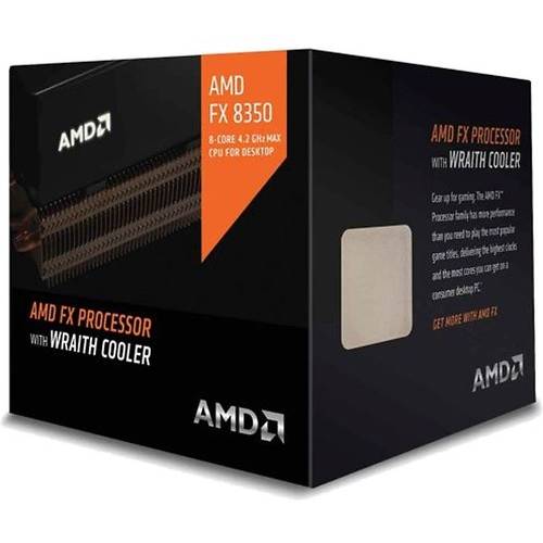 Procesor AMD FX-8350, Vishera, 4.0GHz, 8MB, 125W, Socket AM3+, Wraith Cooler, Box