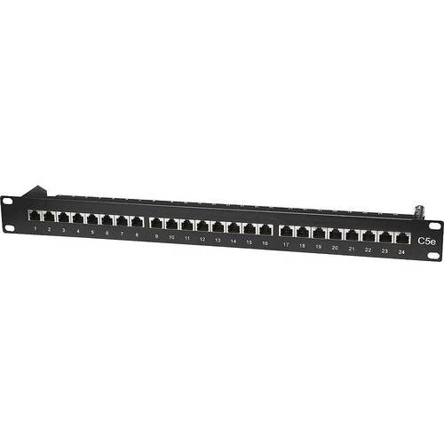 Patch Panel Intellinet 24 porturi FTP Cat.5e, Negru