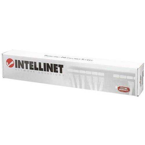 Patch Panel Intellinet 24 porturi UTP Cat.6, Negru