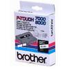 Banda laminata 9mm Brother TX221, Negru pe Alb