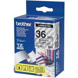 Banda laminata 12mm Brother TX131, Negru