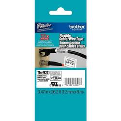 Banda laminata Flexible ID 12mm Brother TZEFX231, Negru pe Alb