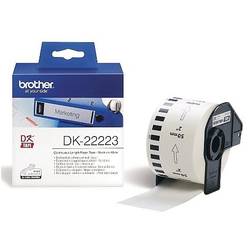 Banda continua de hartie Brother DK22223, 50mm x 30,48m, Negru/Alb