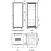 Cabinet Metalic Xcab 18U6080S, 18U, stand alone