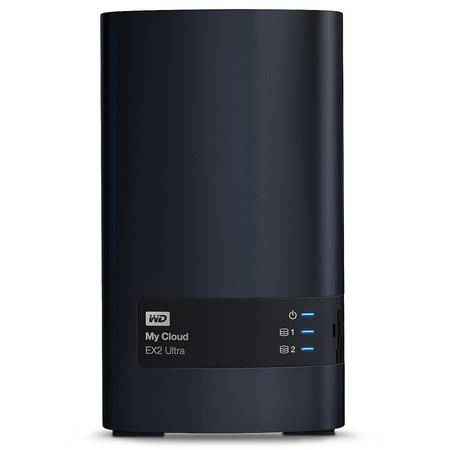 NAS My Cloud EX2 Ultra WDBVBZ0080JCH-EESN, Marvell Armada 385 Dual-Core 1.3GHz, 1 GB, 2 Bay, 2 x USB