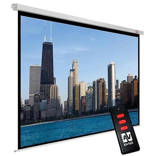 Ecran Proiectie Avtek Video 300P de perete 300 x 227.5 cm, Electric, Format 4:3