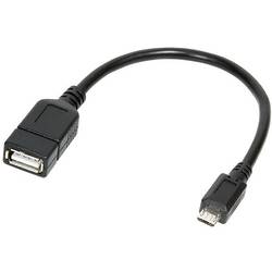 Cablu de date Adaptor OTG Logilink, USB - microUSB, 20cm