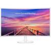 Monitor LED Samsung C32F391FWU, 31.5'' FHD, 4ms, Ecran curbat, Alb