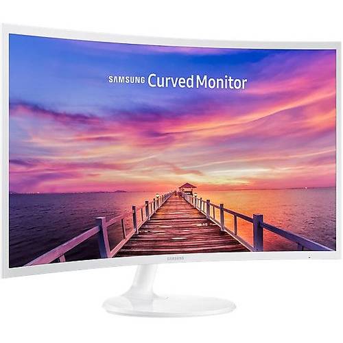 Monitor LED Samsung C32F391FWU, 31.5'' FHD, 4ms, Ecran curbat, Alb