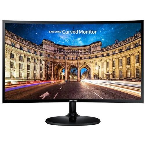 Monitor LED Samsung C24F390FHU, 24'' FHD, 4ms, Ecran curbat, Negru