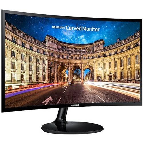 Monitor LED Samsung C24F390FHU, 24'' FHD, 4ms, Ecran curbat, Negru