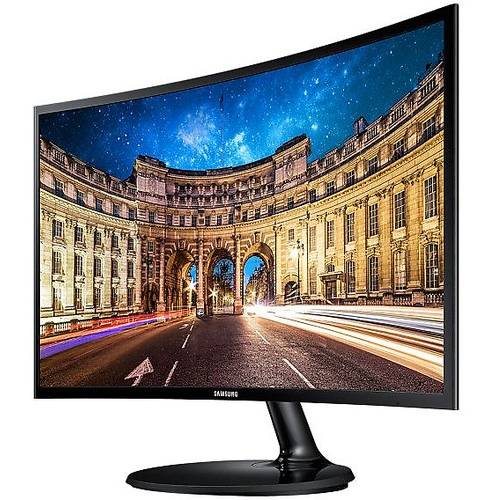 Monitor LED Samsung C27F390FHU, 27'' FHD, 4ms, Ecran curbat, Negru