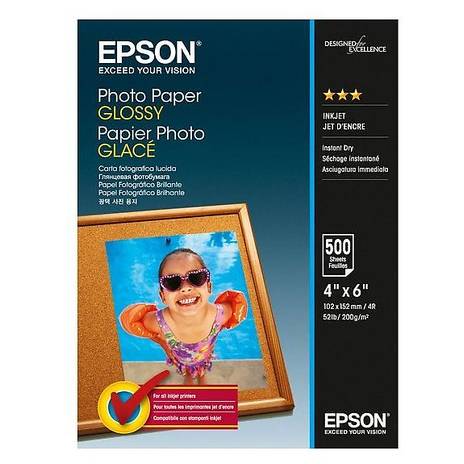 Hartie Foto Epson S042549, dimensiune 10x15cm, 500 coli, tip glossy, 200 g/m2