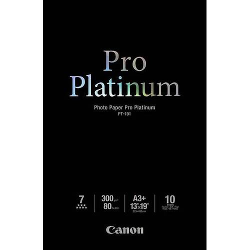 Hartie Foto Canon PT-101, dimensiune A3+, 10 coli, tip Pro Platinium, 300 g/m2