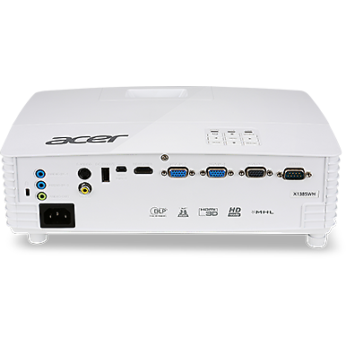 Videoproiector Acer X1385WH, 3200 ANSI, WXGA, Alb