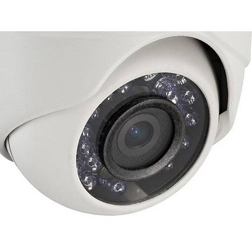 Camera supraveghere Hikvision DS-2CE56D5T-IRM 3.6mm, Turret, Analog, 2MP, CMOS, IR, Detectie miscare, Alb