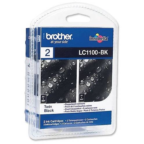 Set cartuse cerneala Brother LC1100 Black, LC1100BKBP2