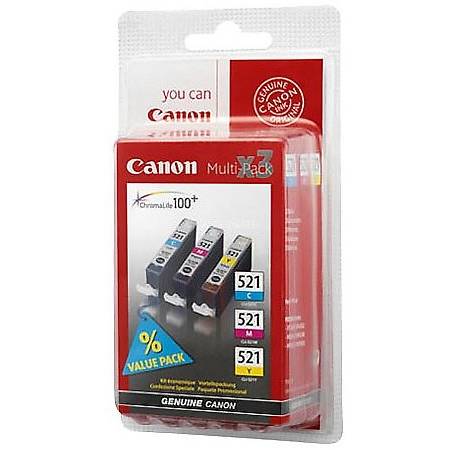 Cartus cerneala Canon CLI521 Pack CMY, 2934B010