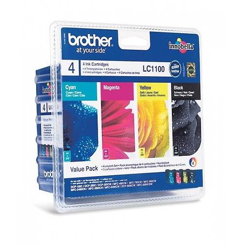 Set cartuse cerneala Brother LC1100 CMYK, LC1100VALBP