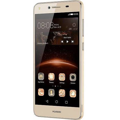 Smartphone Huawei Y5II, Dual SIM, 1GB Ram, 8GB, 8MP, 5.0'' IPS LCD Capacitive touchscreen, LTE, Android Lollipop, Auriu