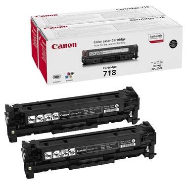 Cartus toner Canon 718 BK Black, 2662B005