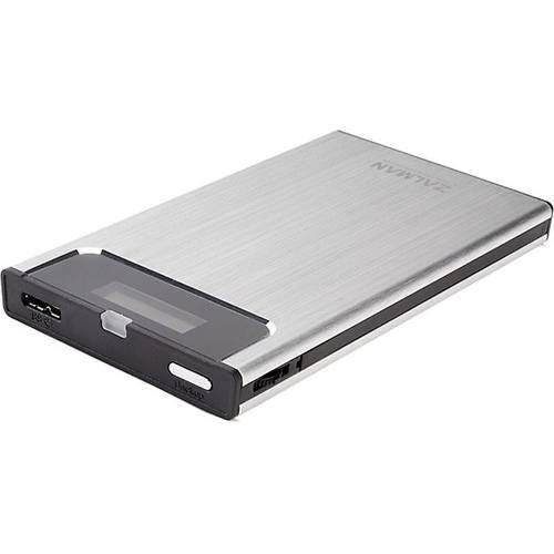 Rack Zalman ZM-VE350, Extern, 2.5'', SATA - USB 3.0, Argintiu