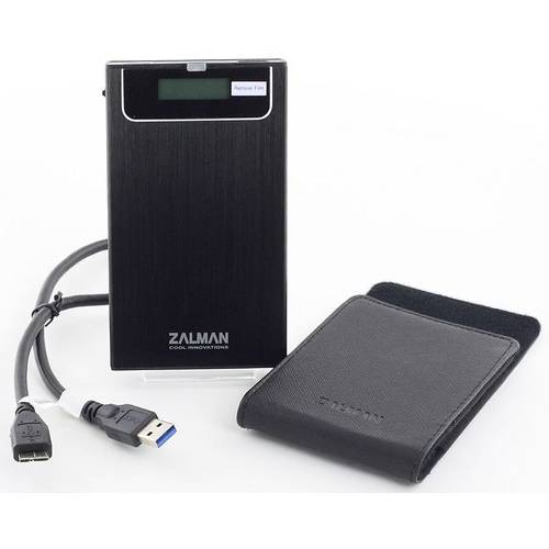 Rack Zalman ZM-VE350, Extern, 2.5'', SATA - USB 3.0, Negru