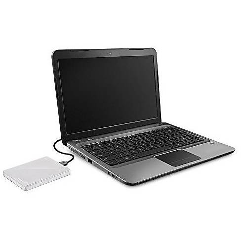 Hard Disk Extern Seagate Backup Plus Slim Portable, 1TB, 2.5 inch, USB 3.0, white
