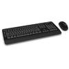 Kit Tastatura si Mouse Microsoft Wireless Desktop 3050, Wireless, USB, Layout US, Negru