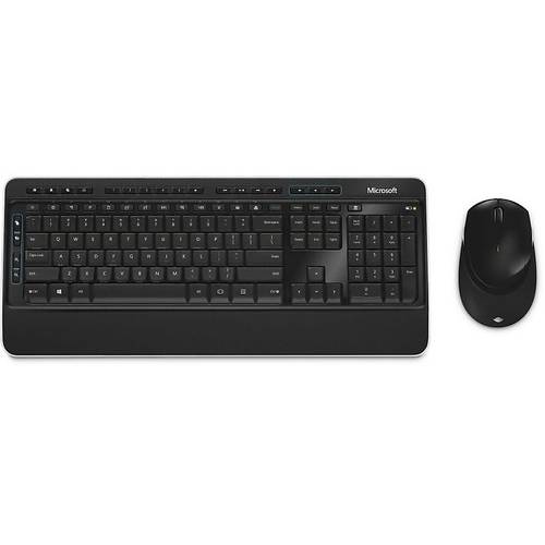 Kit Tastatura si Mouse Microsoft Wireless Desktop 3050, Wireless, USB, Layout US, Negru