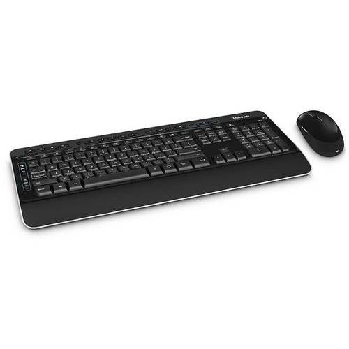Kit Tastatura si Mouse Microsoft Wireless Desktop 3050, Wireless, USB, Negru