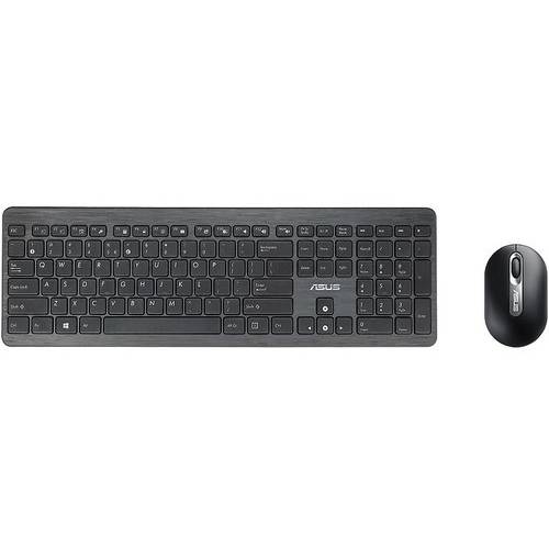 Kit Tastatura si Mouse Asus W2000, Wireless, Negru